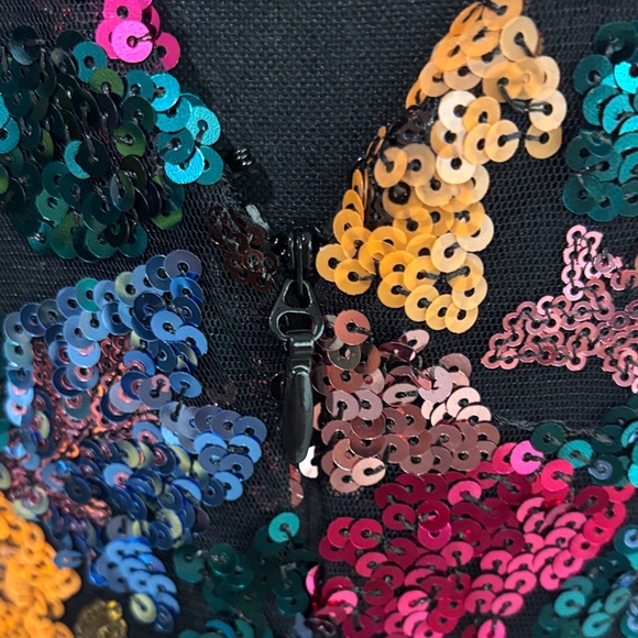 Dress the Population Vibrant Sequin Mini Dress Size Large sequins elegant party - Picture 7 of 10